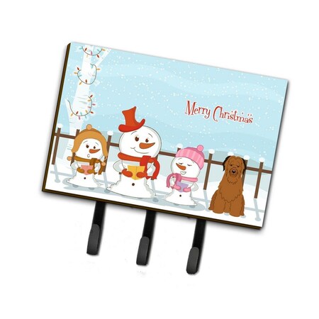Carolines Treasures Merry Christmas Carolers Briard Brown Leash or Key Holder BB2413TH68